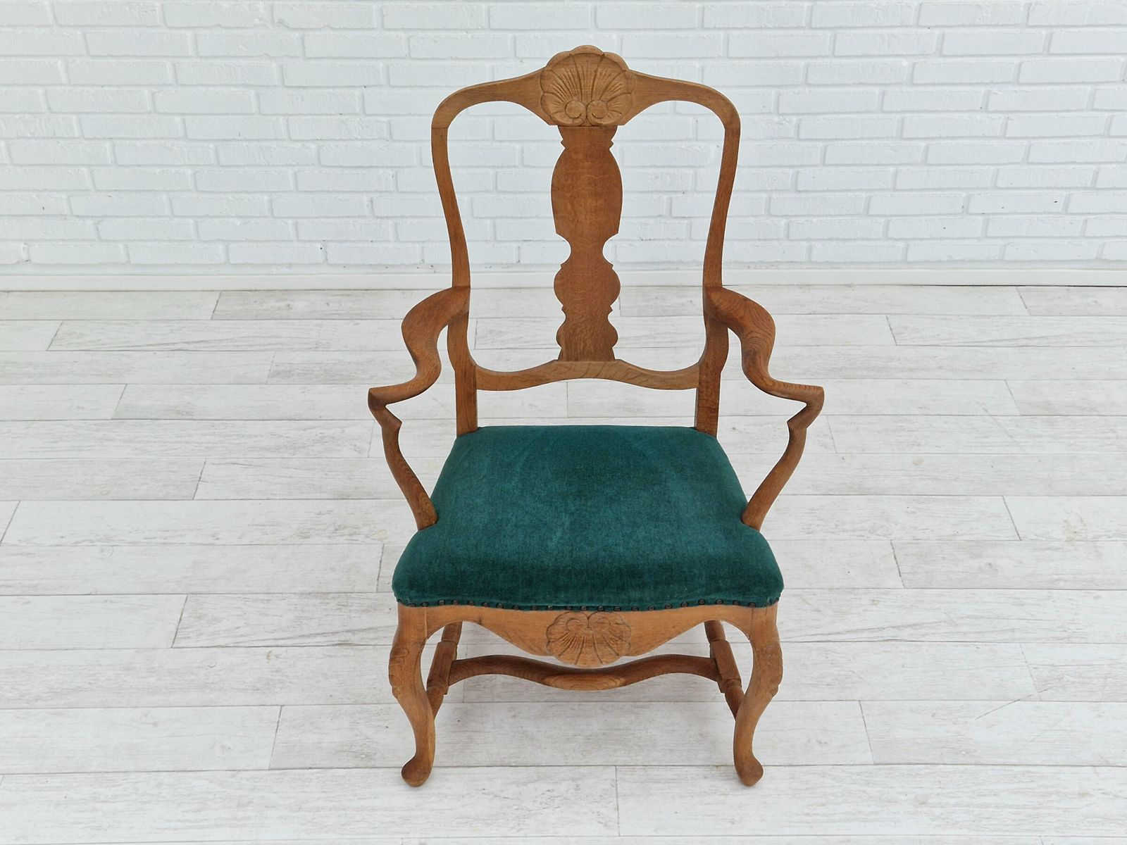 photo buy Ca. Jaren 1960, Deens Design, Paar Fauteuils, Eikenhout, Zeer Goede Staat.