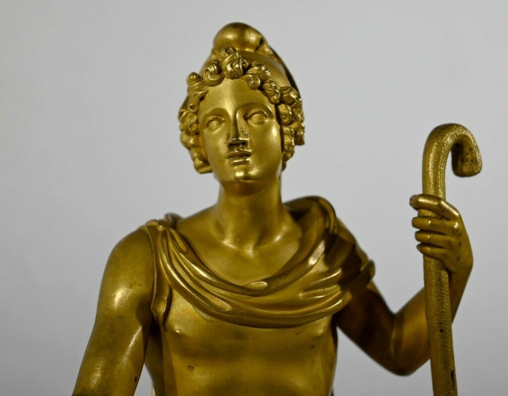 Gilt Bronze Clock, Charles X Period   Early 19th Century photo vinterior