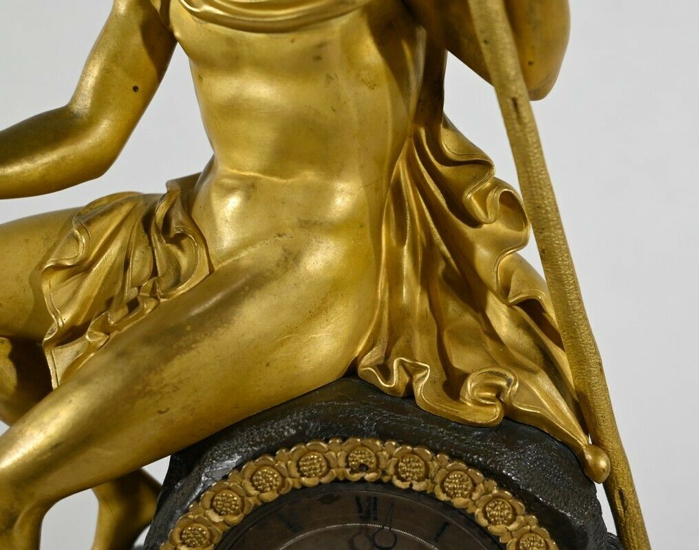 photo furniture Gilt Bronze Clock, Charles X Period   Early 19th Century
