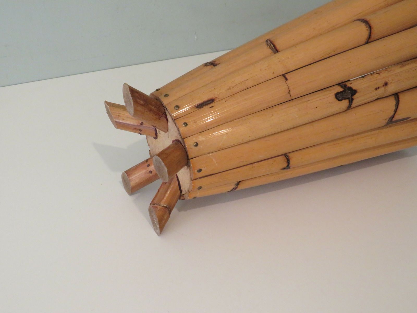 Umbrella Stand In Bamboo, France 1950s photo vinterior