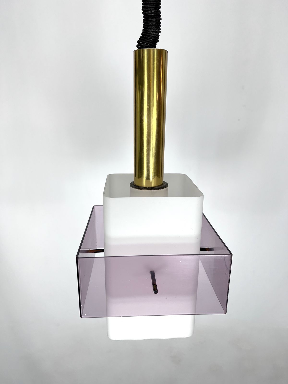 Mid Century Modern Pentant Lamp By Stilux Milano. Italy 1960s photo vintage