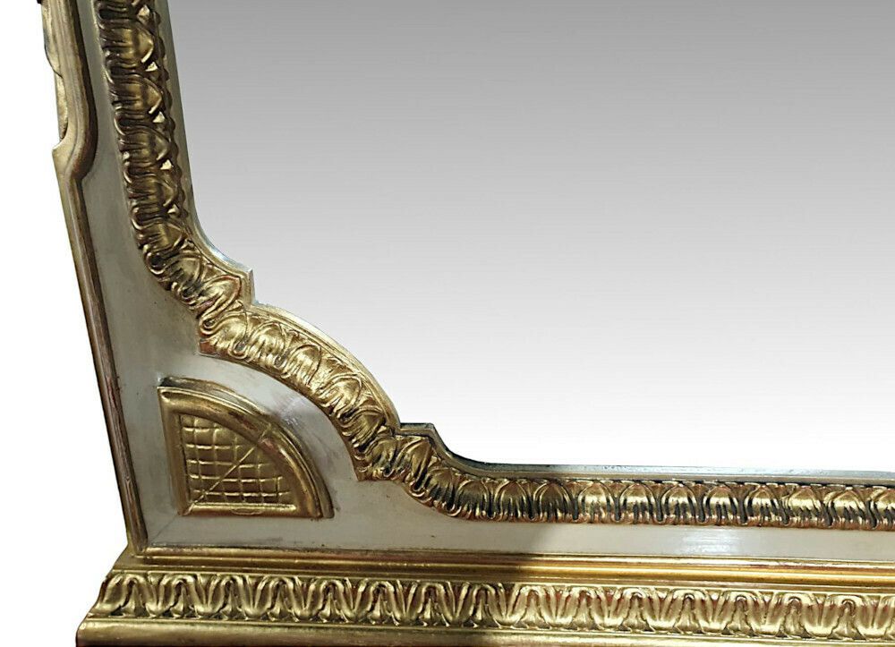 A Very Fine Early 20th Century French Parcel Gilt Marble Top Console Table And Matching Giltwood Mirror photo buy