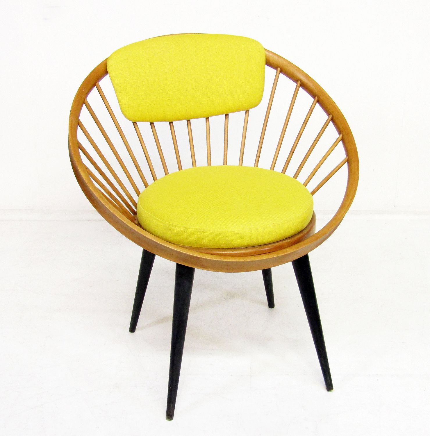 photo buy Three 1950s Swedish Circle Cocktail Side Chairs By Yngve Ekstrom   One Left
