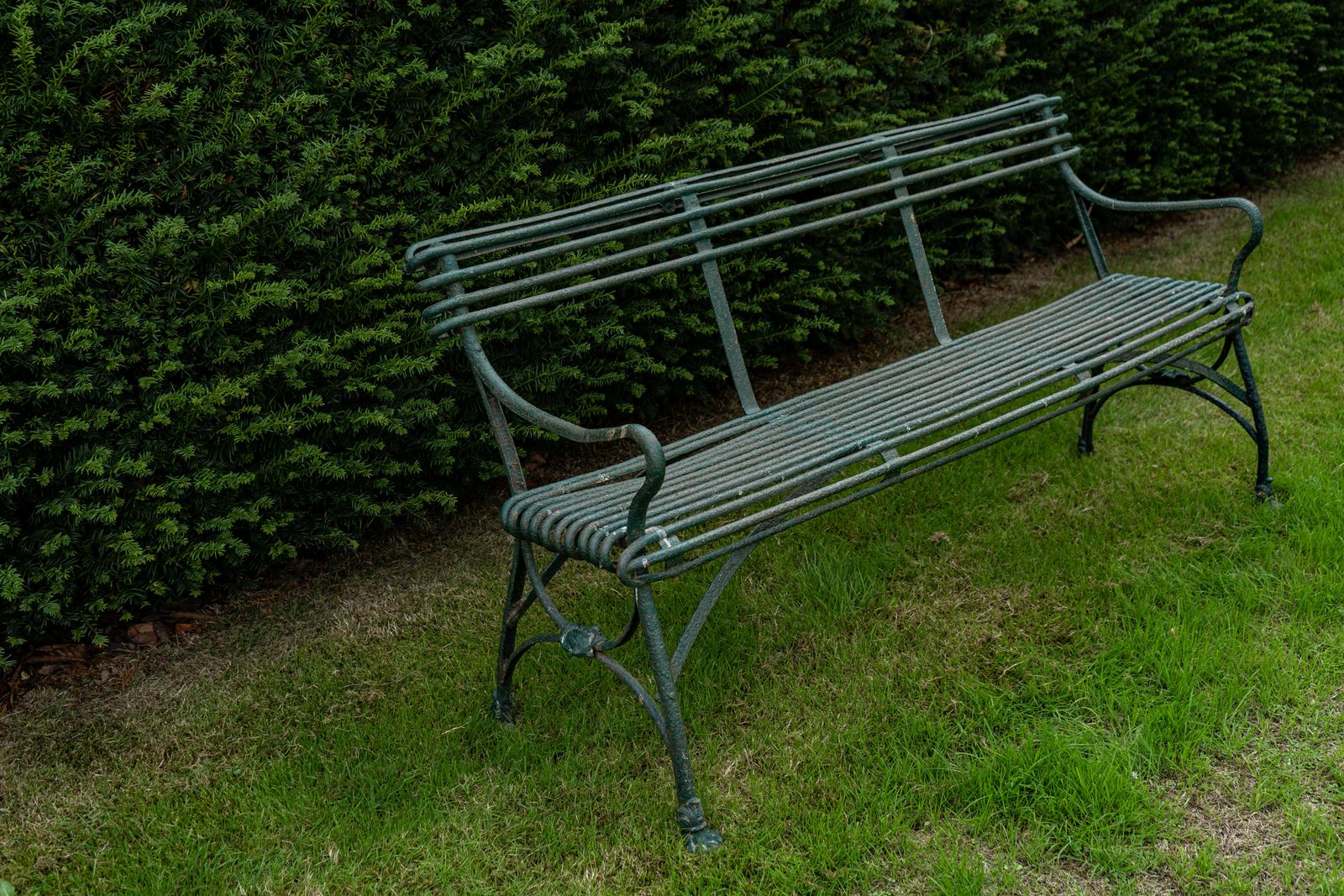 Antique 19th Century Arras Garden Bench