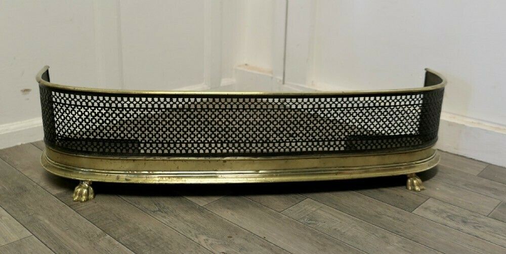 Victorian Brass And Iron Fireside Fender photo furniture