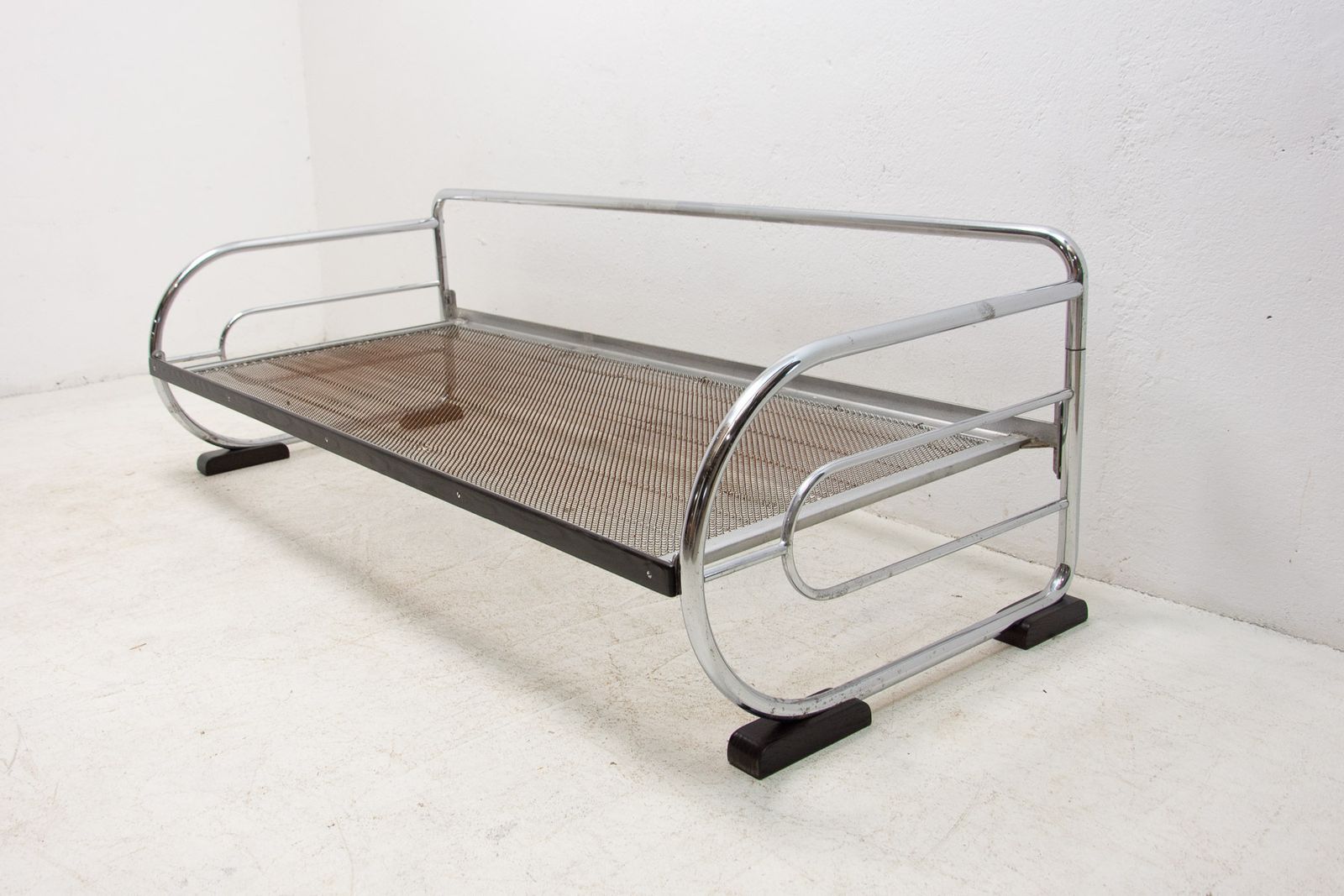 Chromen Bauhaus Sofa Van Hynek Gottwald, Bohemen, Jaren 1930 photo vinterior