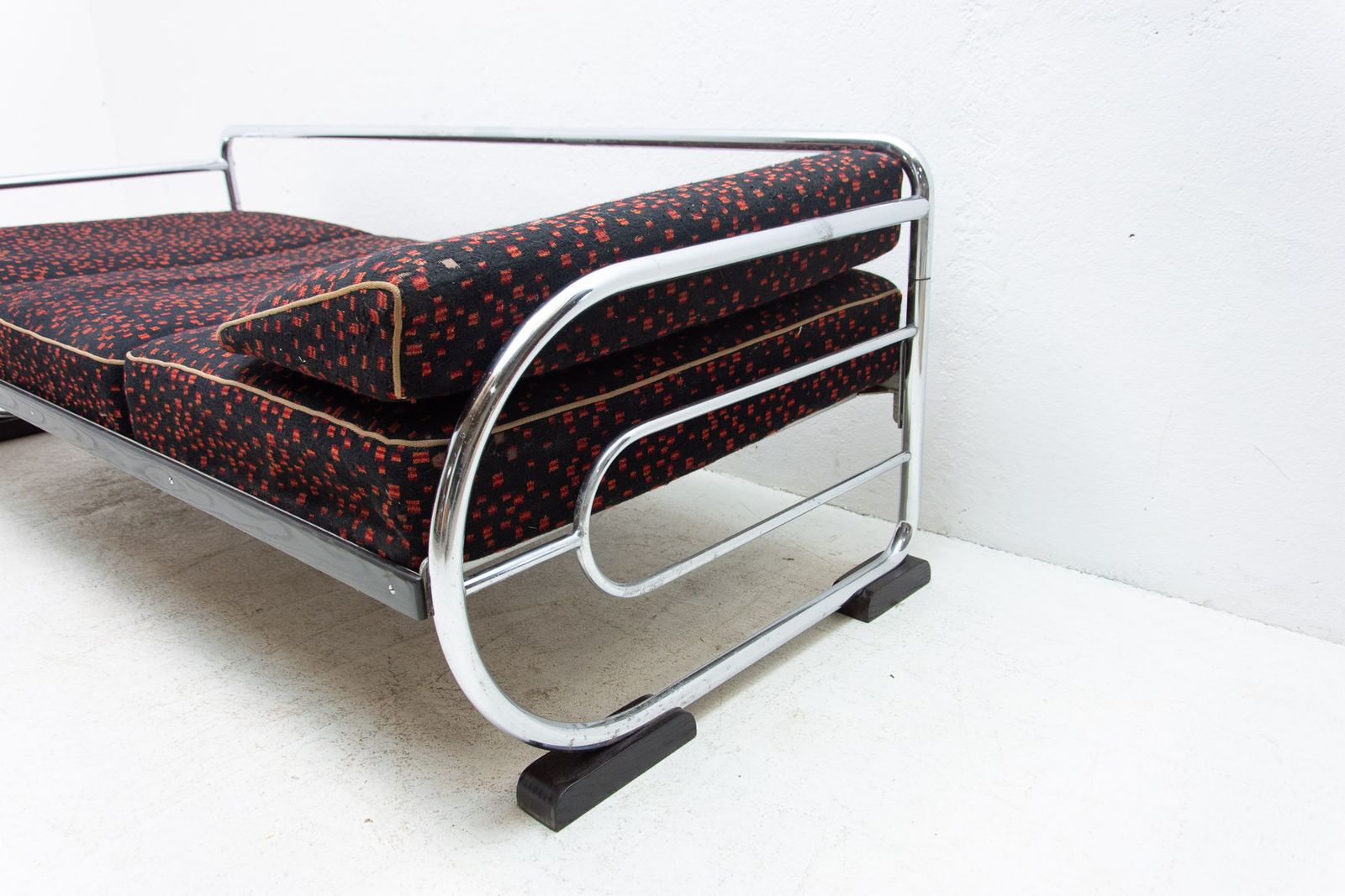 photo buy Chromen Bauhaus Sofa Van Hynek Gottwald, Bohemen, Jaren 1930