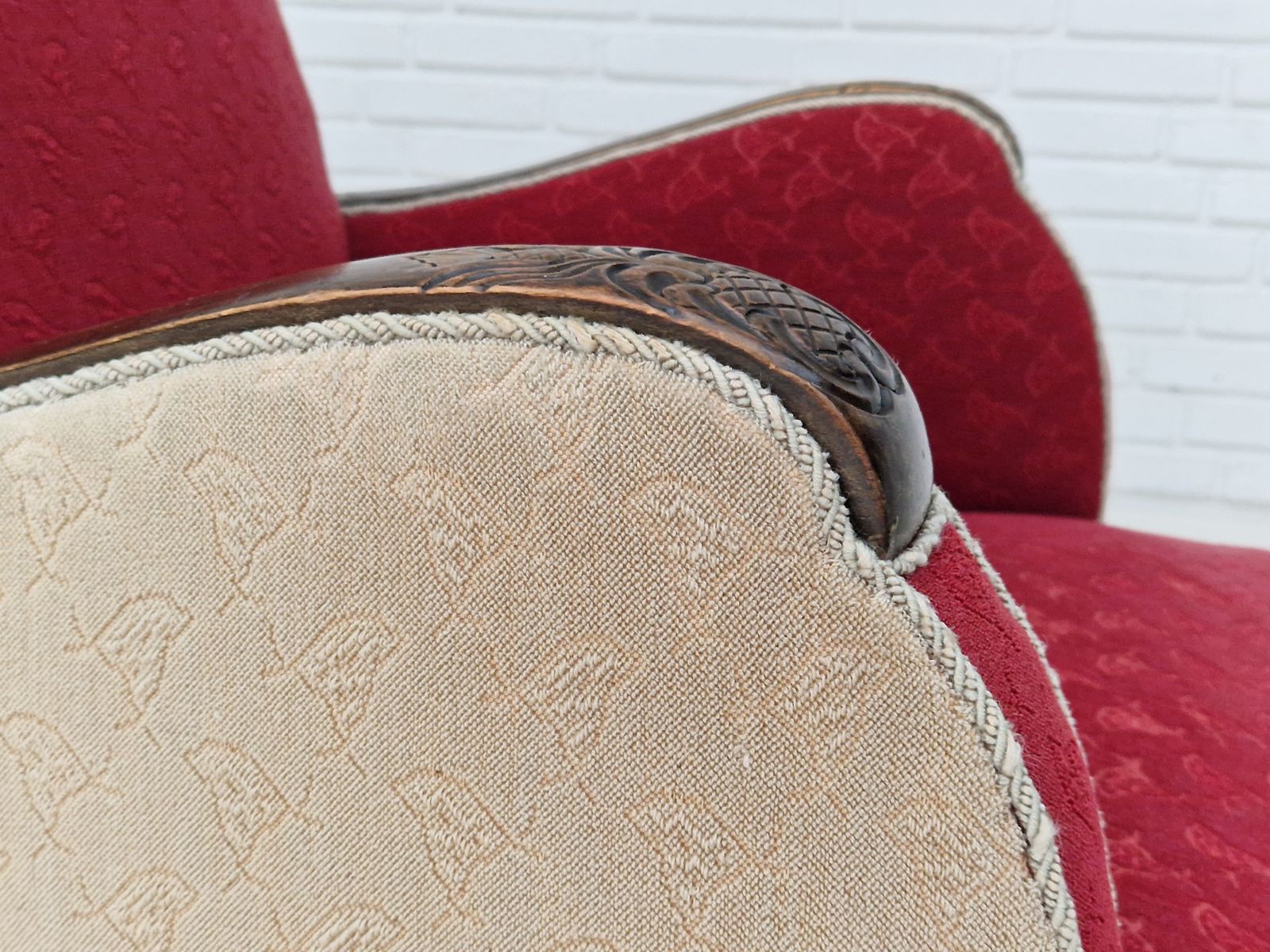 photo vinterior 1950s, Scandinavian Art Deco Chairs, Original Condition.