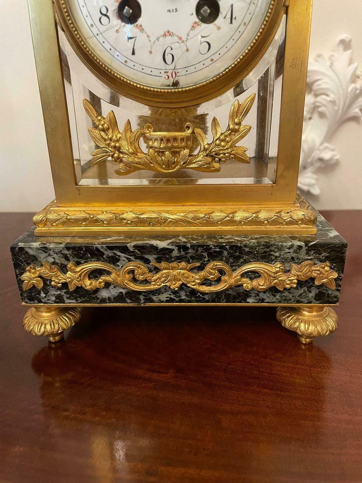 2295.0 Outstanding Quality Antique Victorian French Ornate Ormolu Clock Garniture By A photo