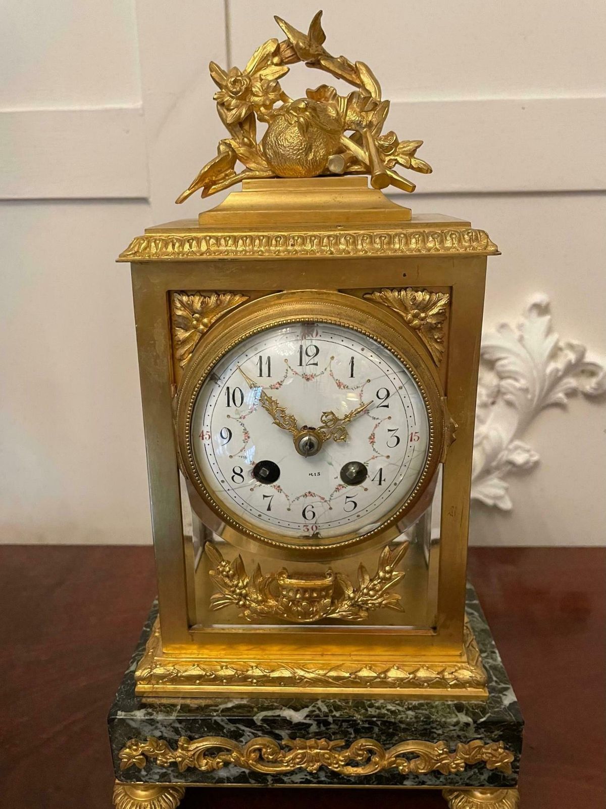 photo buy Outstanding Quality Antique Victorian French Ornate Ormolu Clock Garniture By A