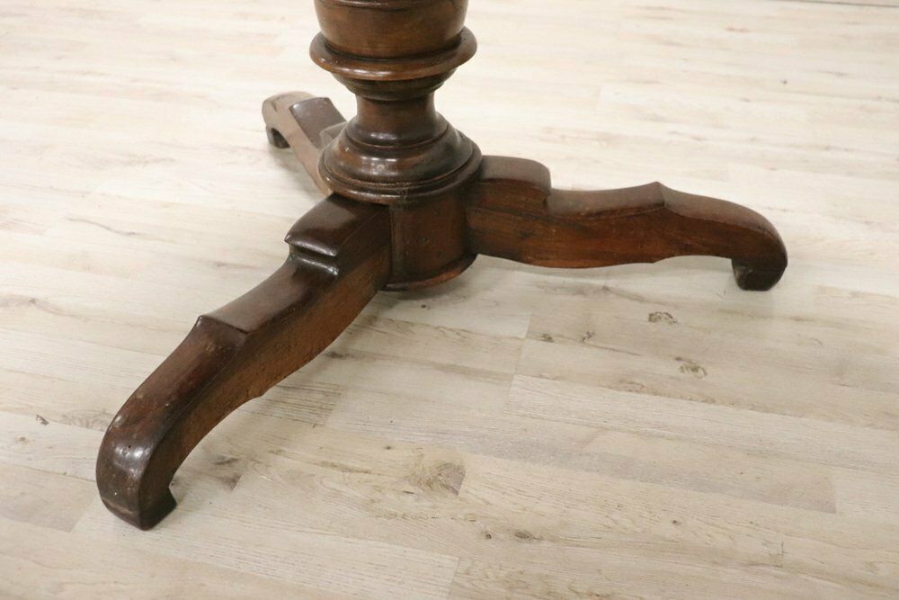 19th Century Walnut Round Center Table photo Furniture