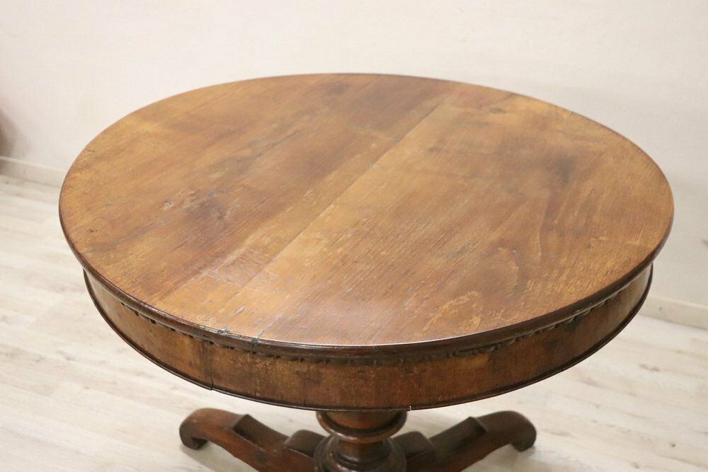 19th Century Walnut Round Center Table photo buy