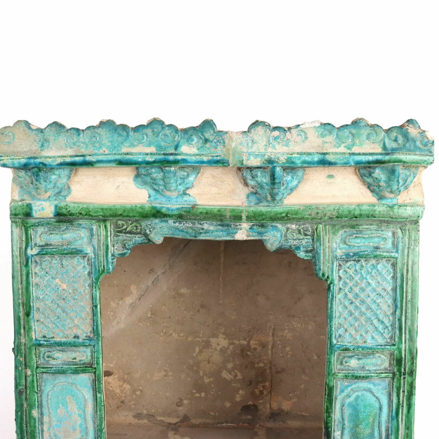 In Scale Temple Glazed Ceramic China Ming Era (1368 1644) photo for sale