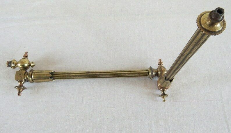 photo for sale Architectural Gas Light Fitting / Ornate Decorative Light Fitting. C. 1850.