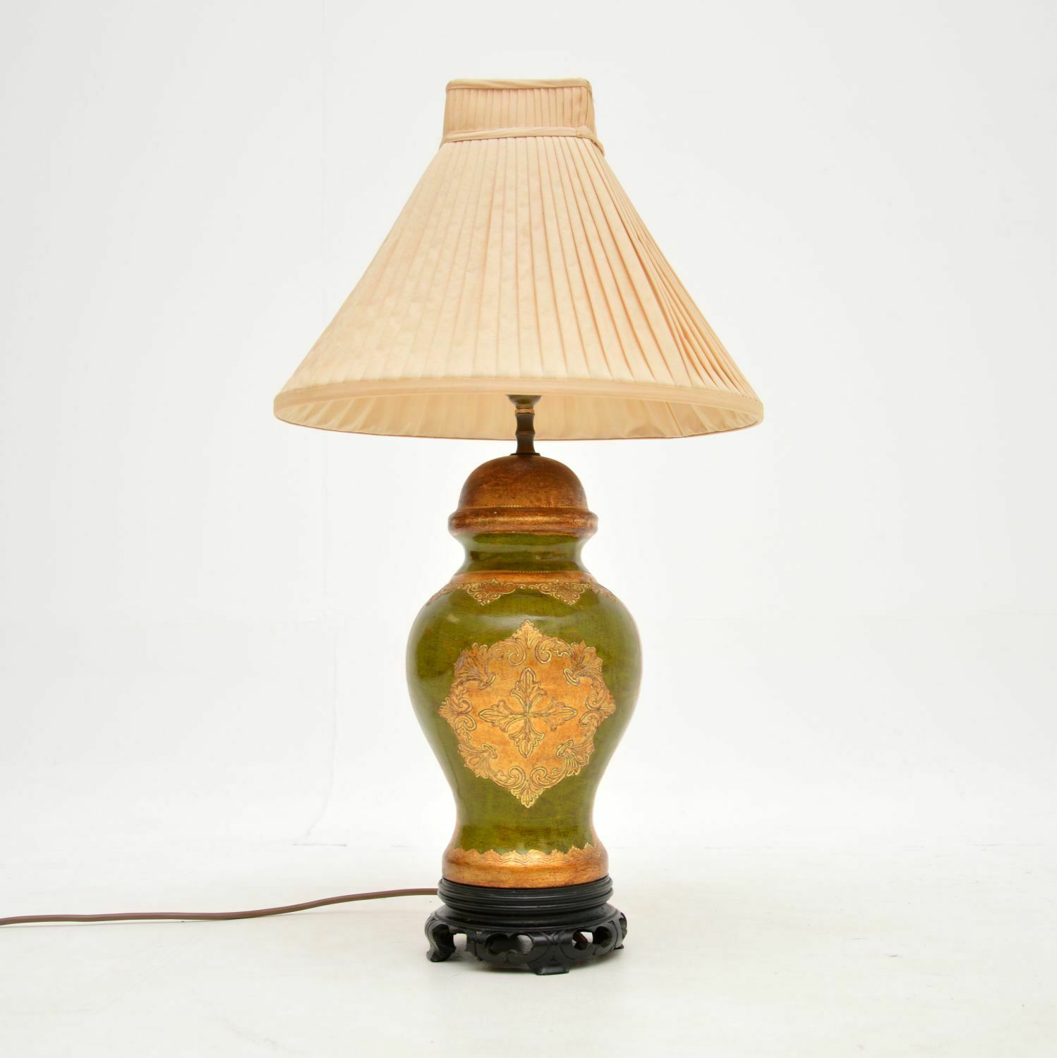 Antique Italian Ceramic Table Lamp