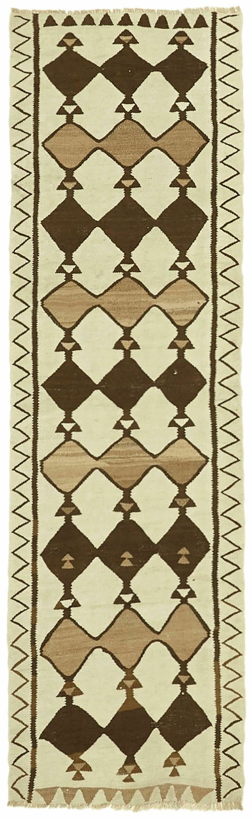 Handmade 305 X 92 Cm Multicolor Boho Runner Kilim Rugs