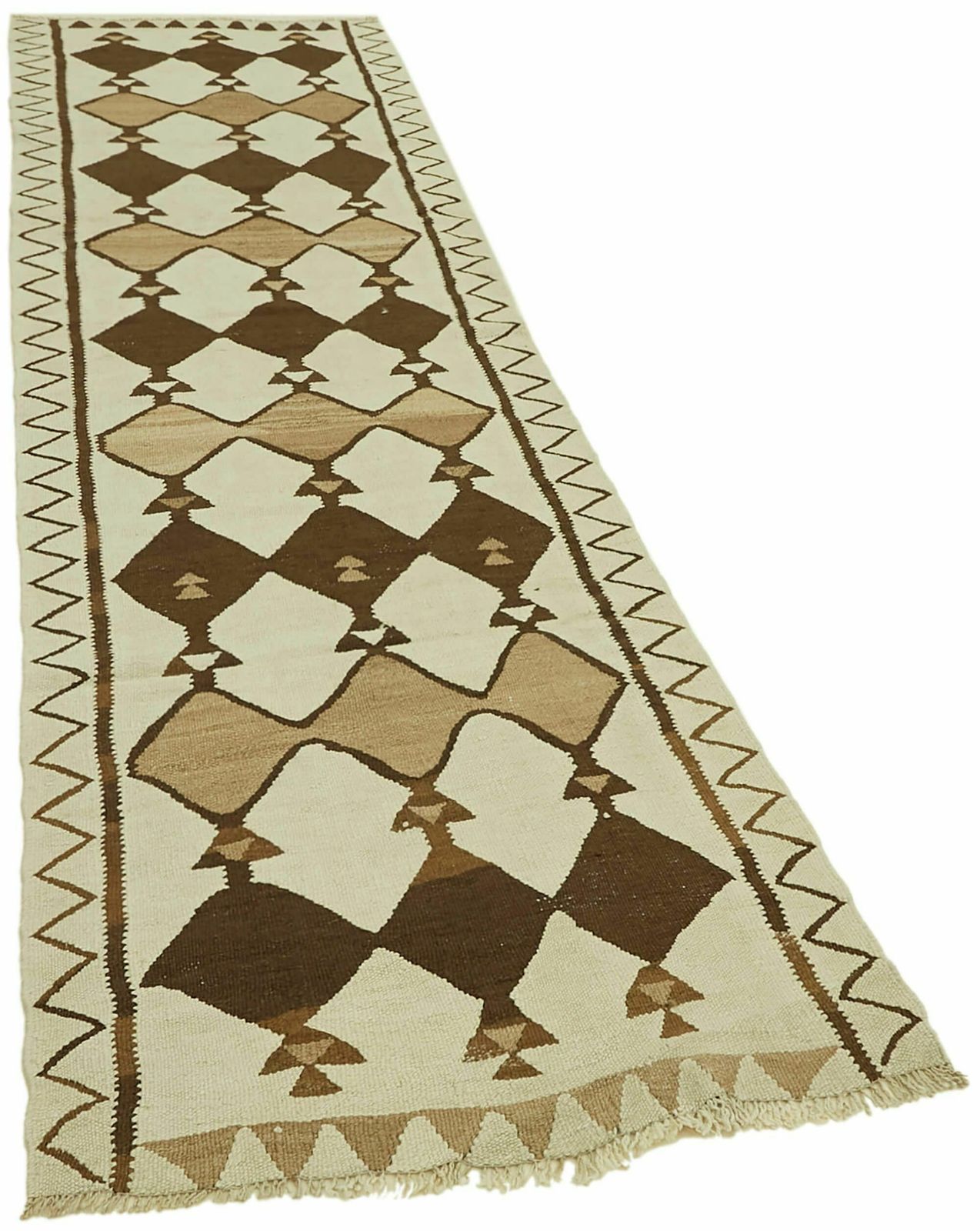 Handmade 305 X 92 Cm Multicolor Boho Runner Kilim Rugs photo furniture