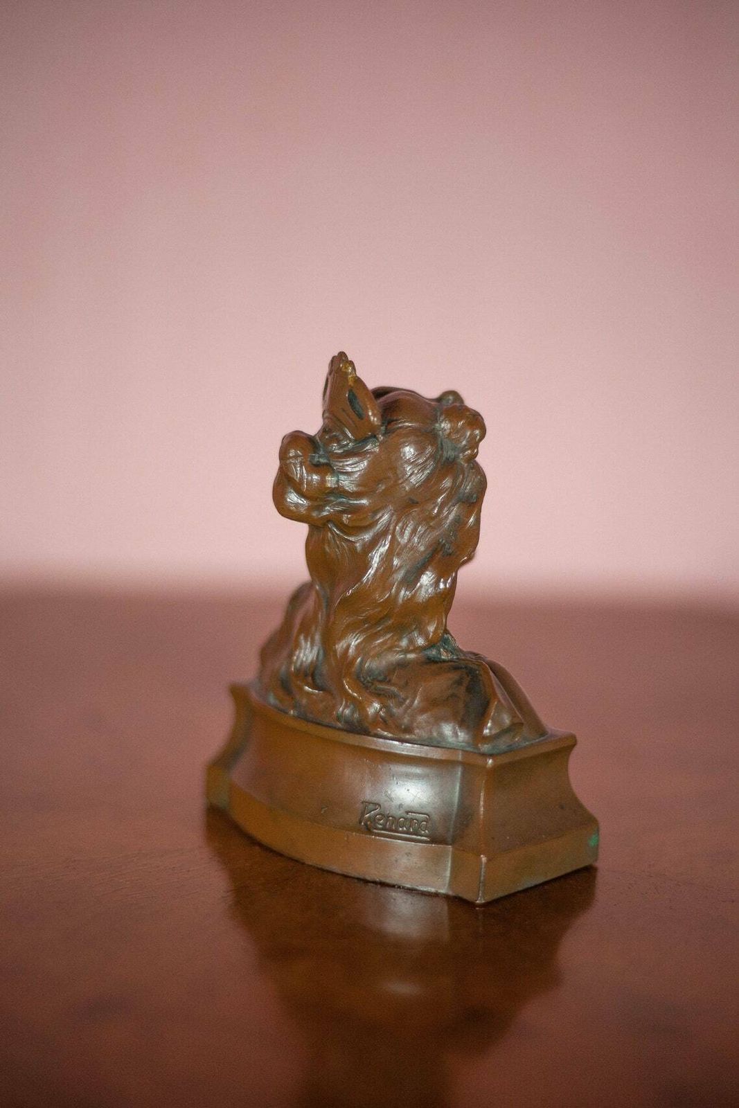 Bust Art Nouveau, Bust Signed Renard, Bust In Regulation Copper Patina, Art Nouveau Woman, Collection, Library, Interior Decoration photo furniture