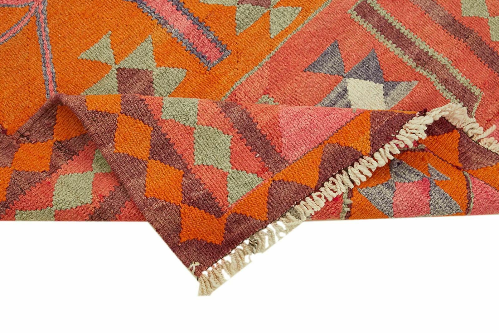 photo for sale Handmade 355 X 105 Cm Multicolor Boho Runner Kilim Rugs