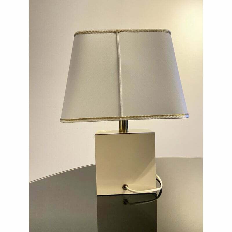 Vintage Hollywood Regency Table Lamp By Disderot France, 1970s photo for sale