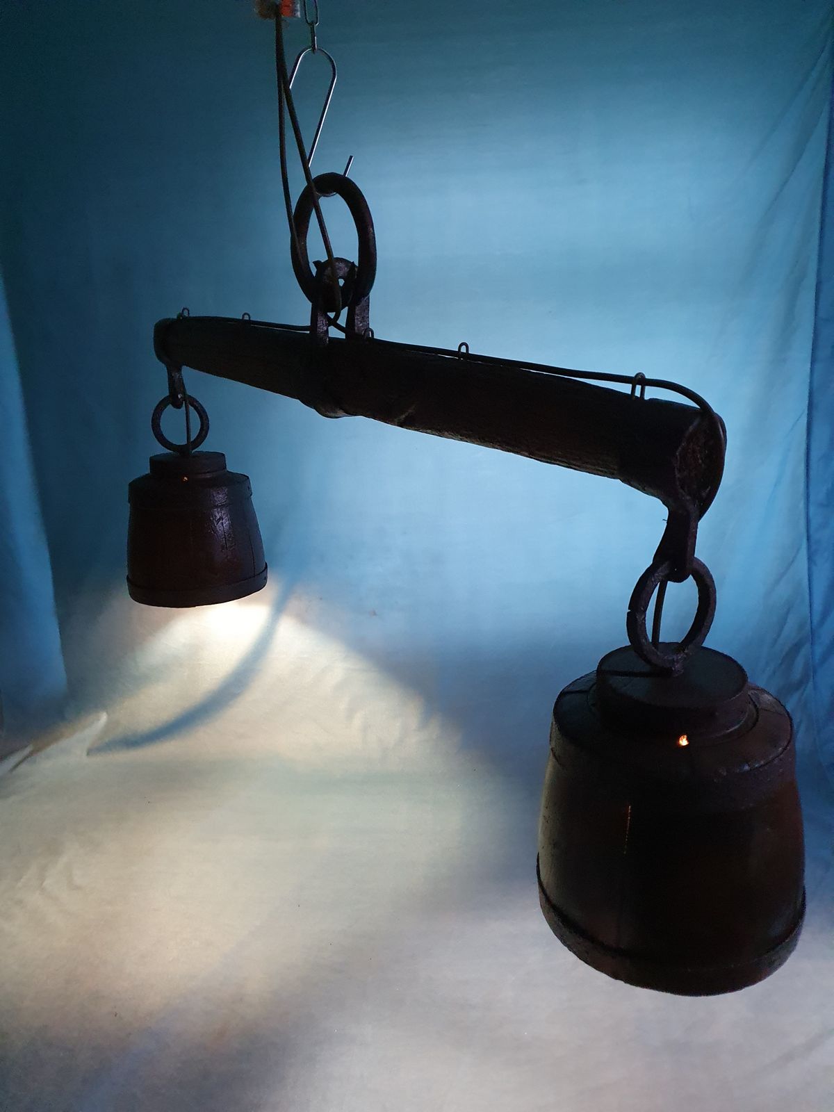 photo for sale Unusual Wooden Lights In The Style Of Yolks