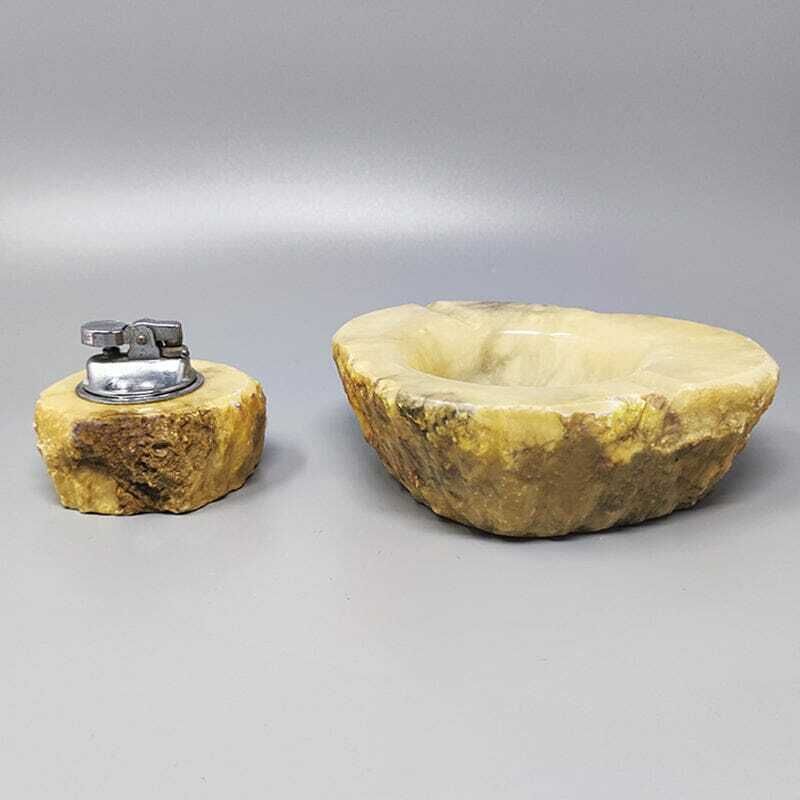 1960s Stunning Alabaster Smoking Set By Romano Bianchi photo furniture