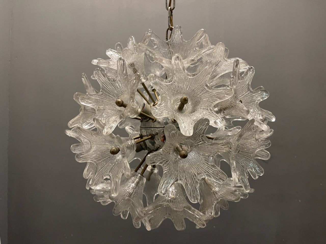 Esprit Murano Glass Flower Chandeliers Set Of 2 photo vinterior