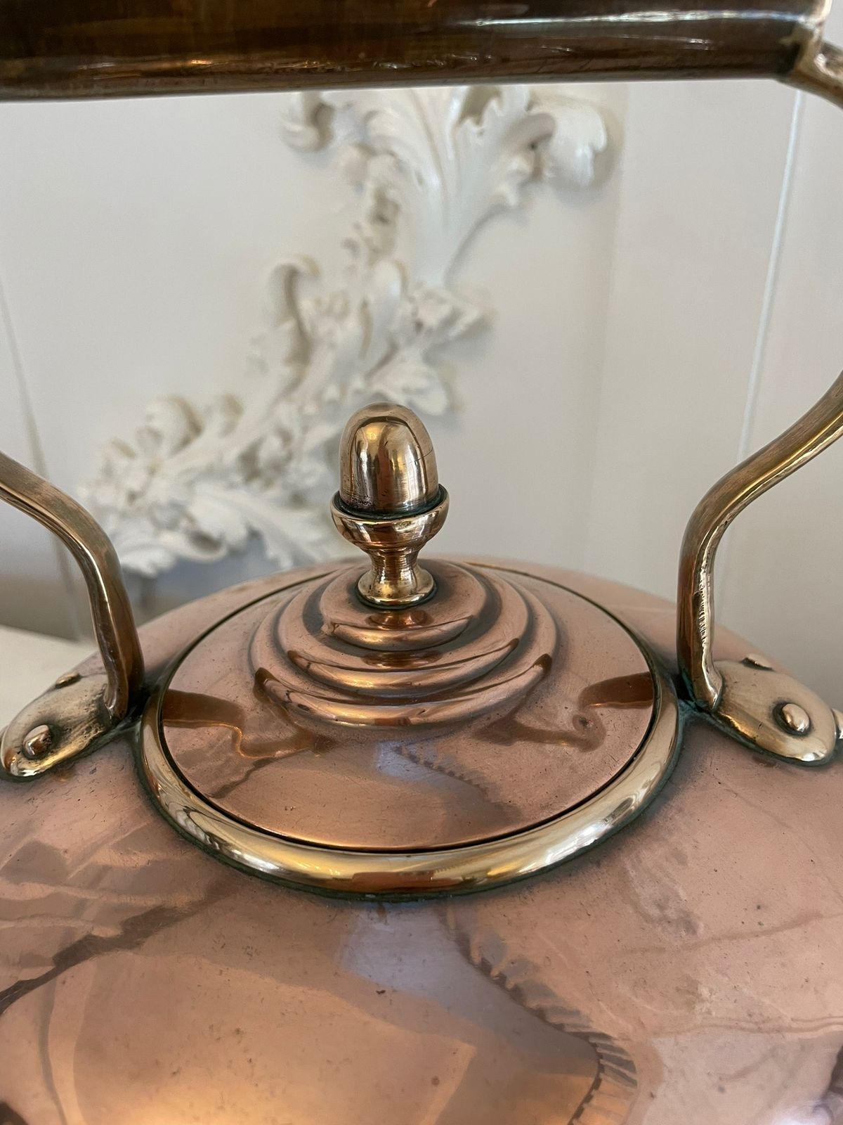 Antique George III Quality Copper Kettle photo vinterior