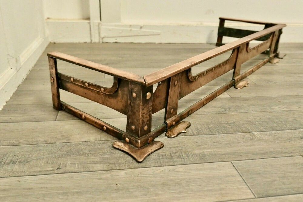19th Century Arts And Crafts Brutalist Copper Fender photo furniture