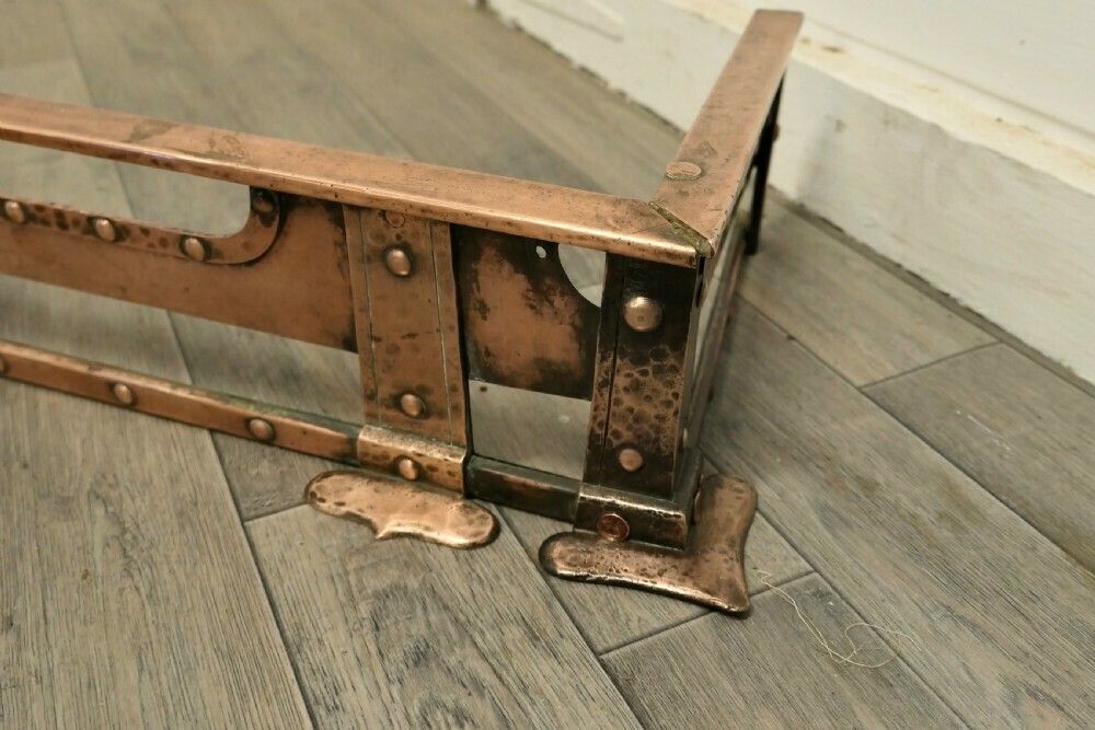 19th Century Arts And Crafts Brutalist Copper Fender photo Home Fixtures