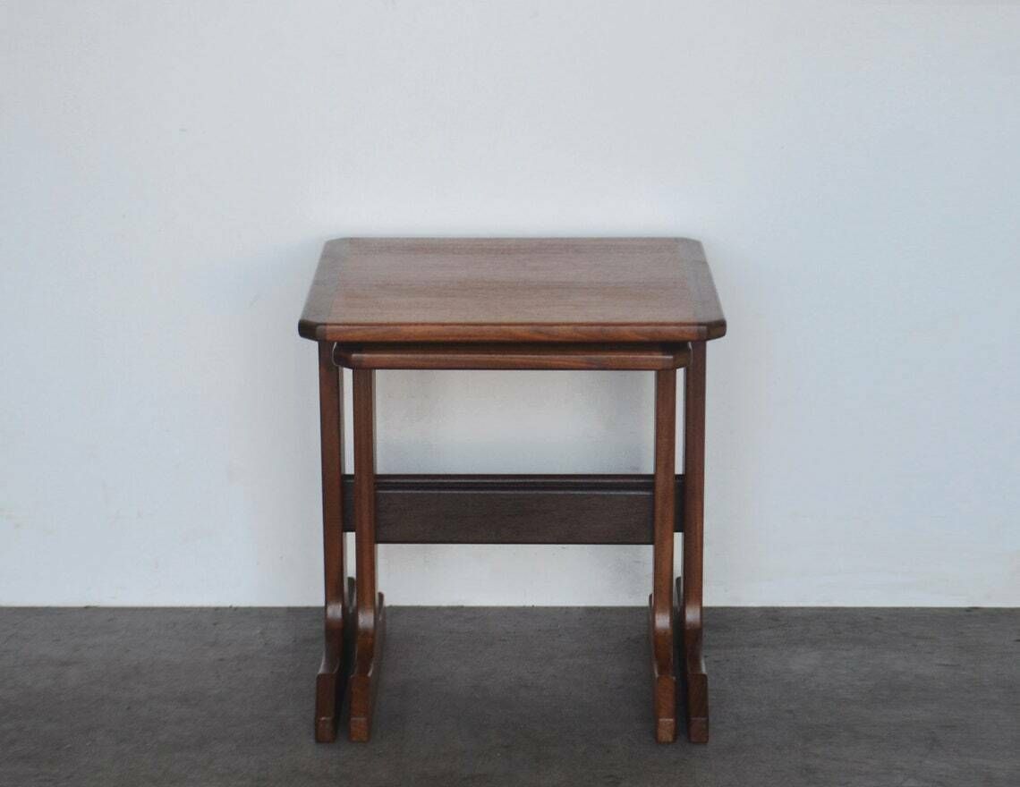 G Plan Mid Century Teak Nest Of Two Side / Bedside / Coffee Tables photo buy