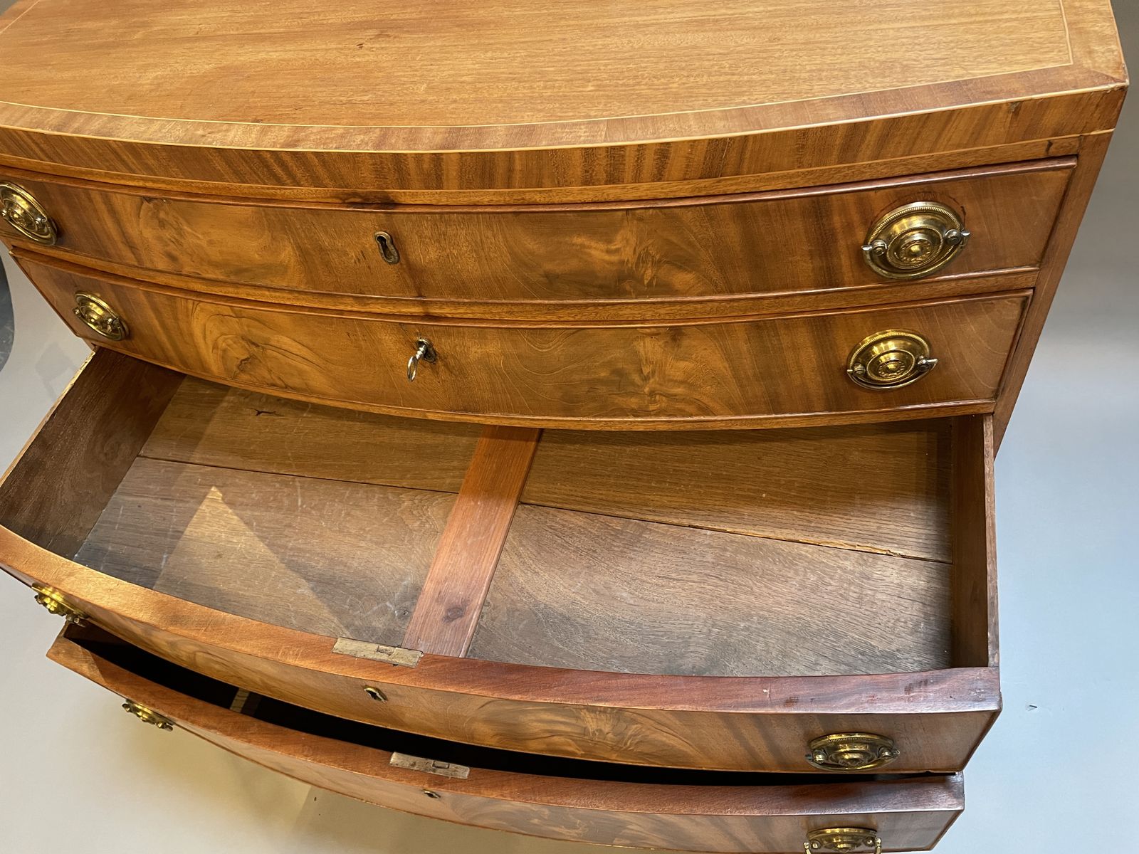 Regency Bow Front Chest Of Drawers photo Furniture