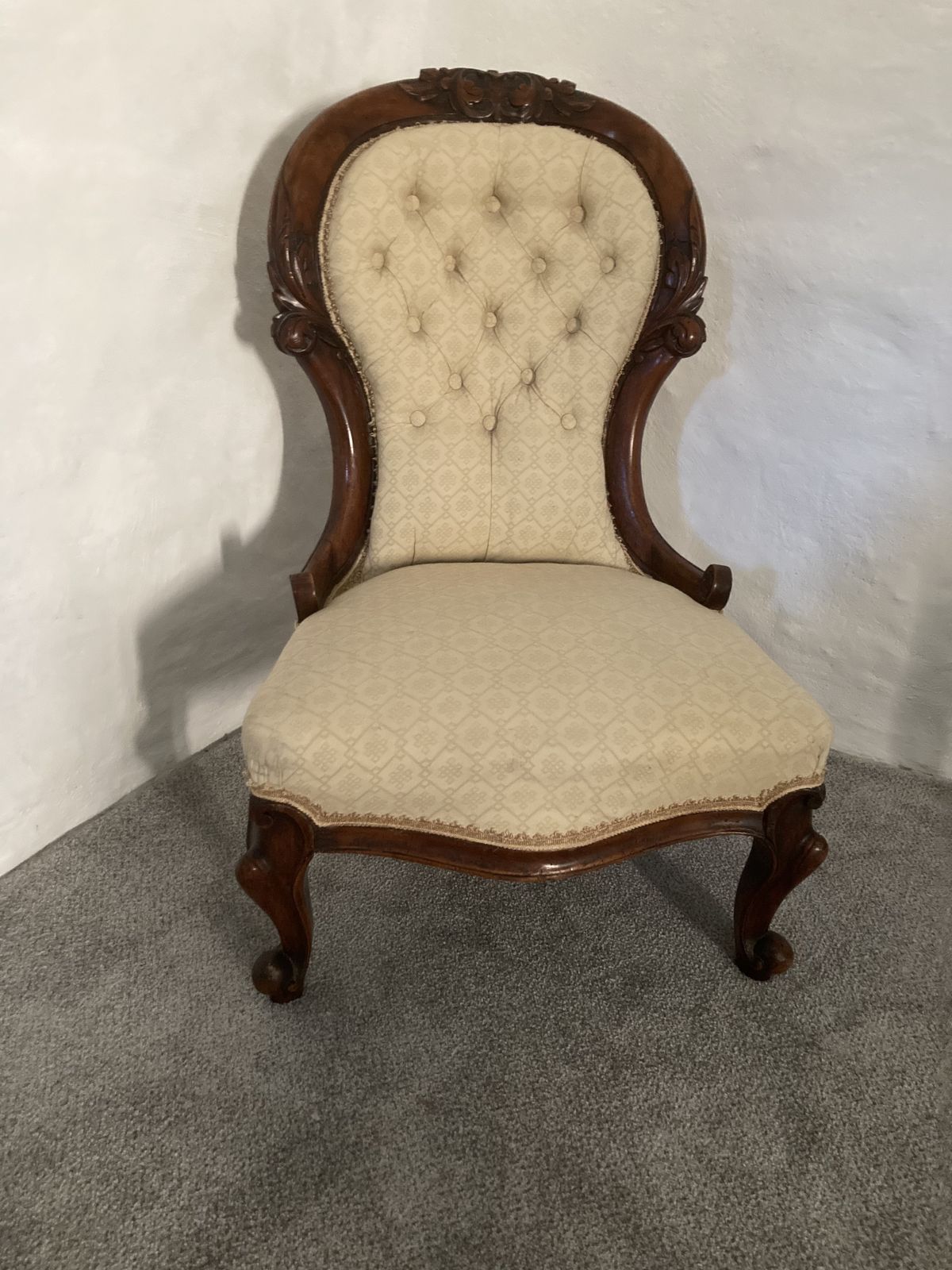 Victorian Buttoned Back Nursing Chair photo buy