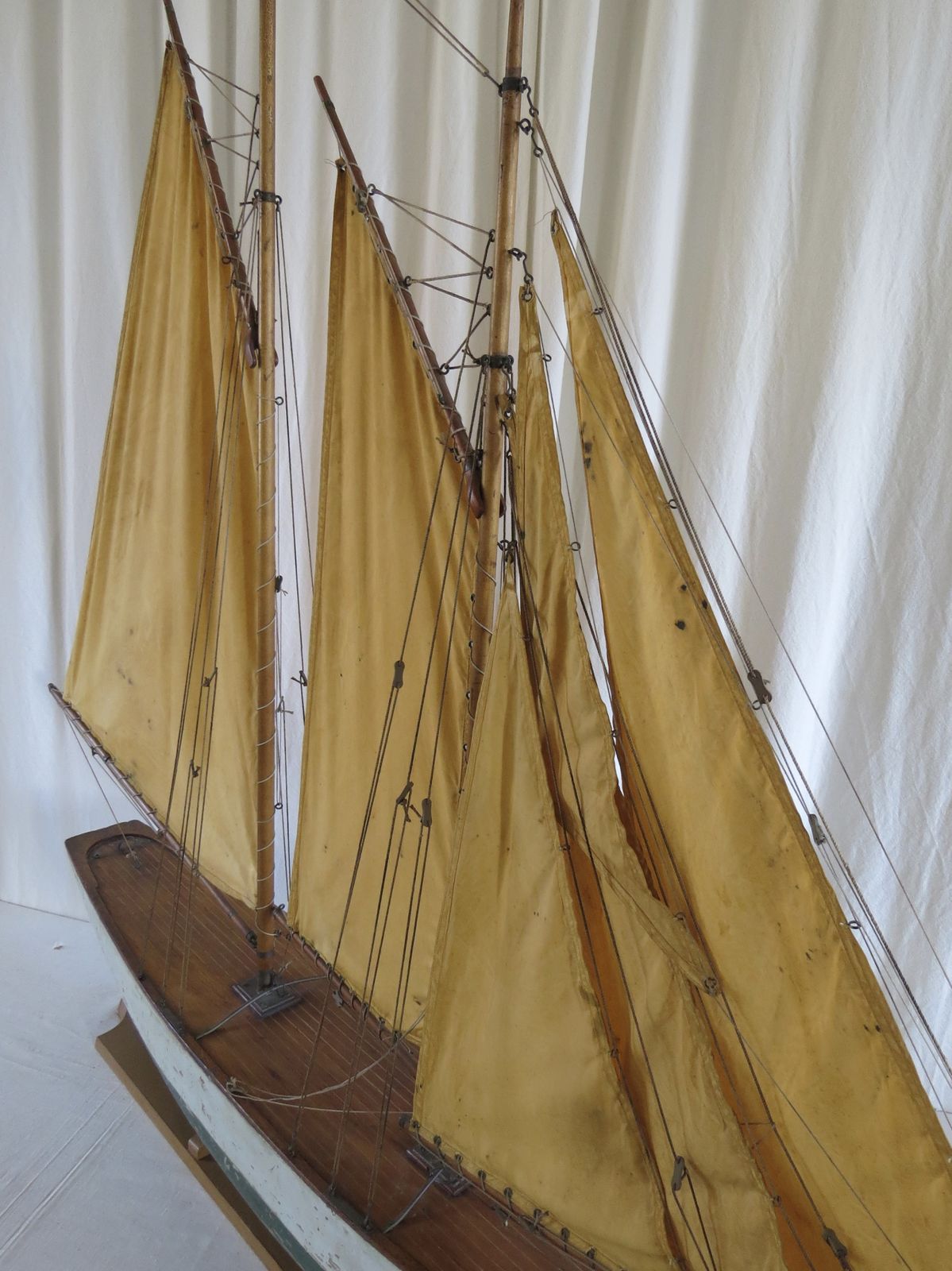 Model Pond Yacht / Pilot Cutter Sailing Yacht, Late 19th Century. photo for sale