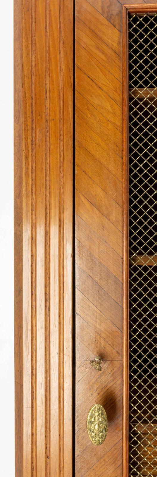 photo vinterior French Louis Philippe Walnut Library Book Armoire With Secret Drawer, Circa 1840
