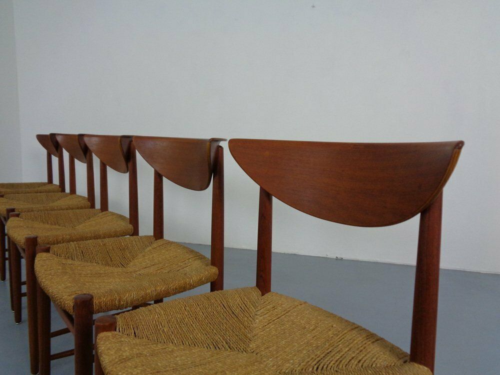 photo buy Modell 316 Dining Chairs By Peter Hvidt & Orla Mølgaard Nielsen For Søborg Furniture, 1950s, Set Of 5