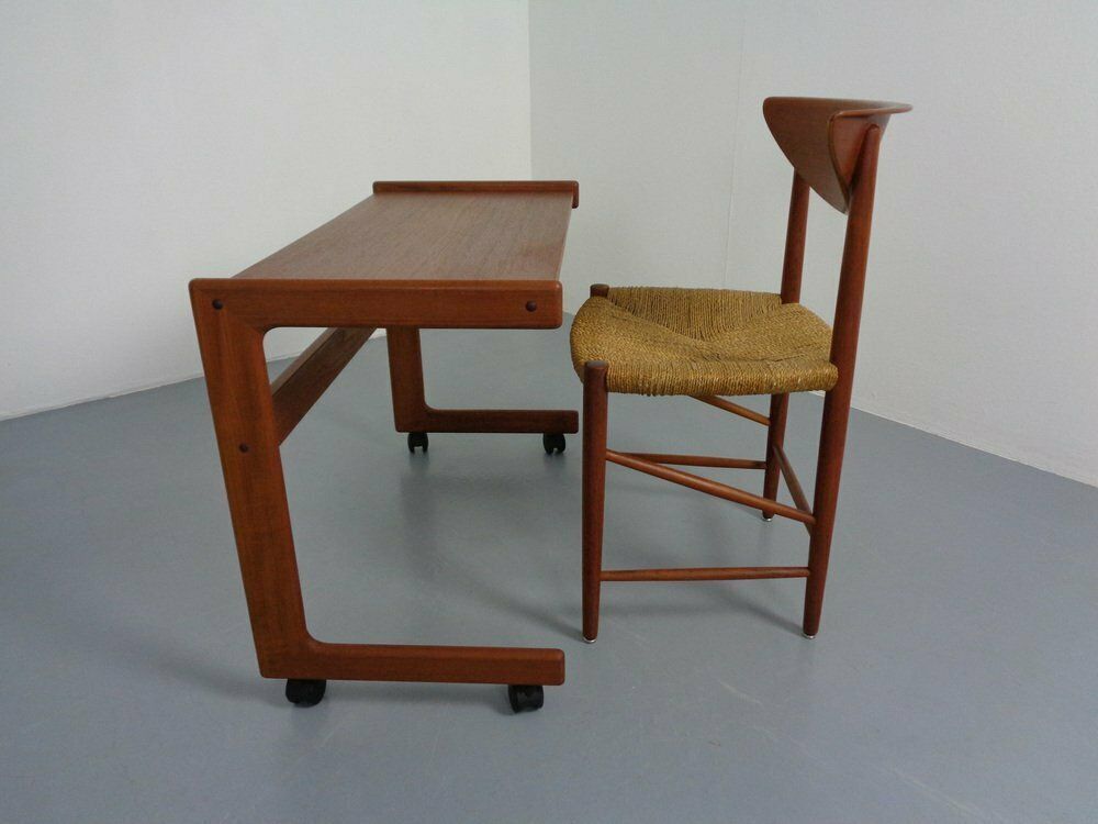 Teak Working Table, Denmark, 1960s photo furniture