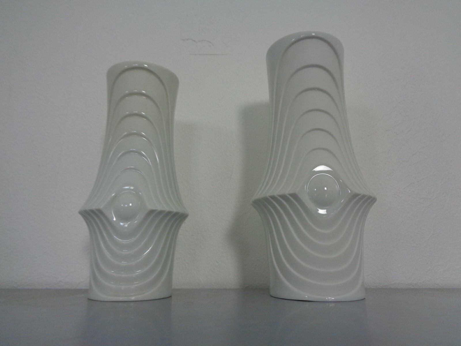 Space Age Op Art Vases From Royal Kpm, 1960s, Set Of 2 photo 211.0