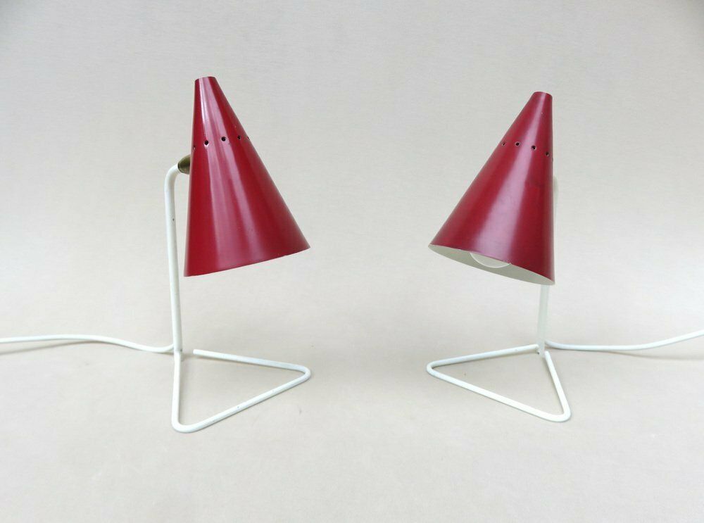 Small Italian Table Lights By Guiseppe Ostuni For Oluce 1950s Set Of 2