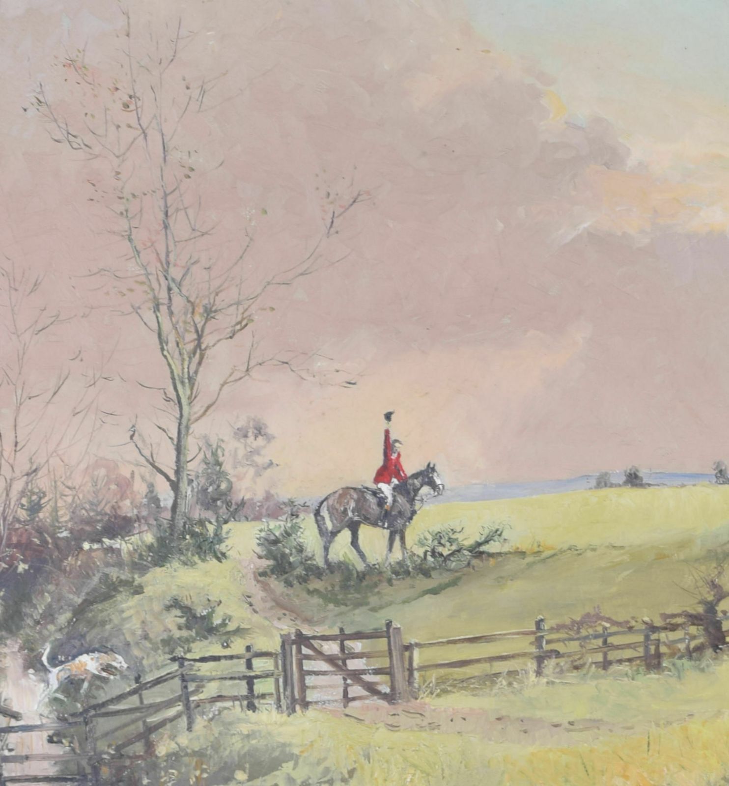 The 3 O’clock Fox Bedburn Raby Hunt Foxhunting Oil Painting By Robin Furness photo furniture