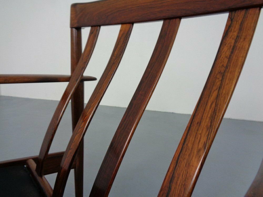 photo vinterior Danish Model 56 Armchair In Rosewood By Grete Jalk For Poul Jeppesen, 1960s