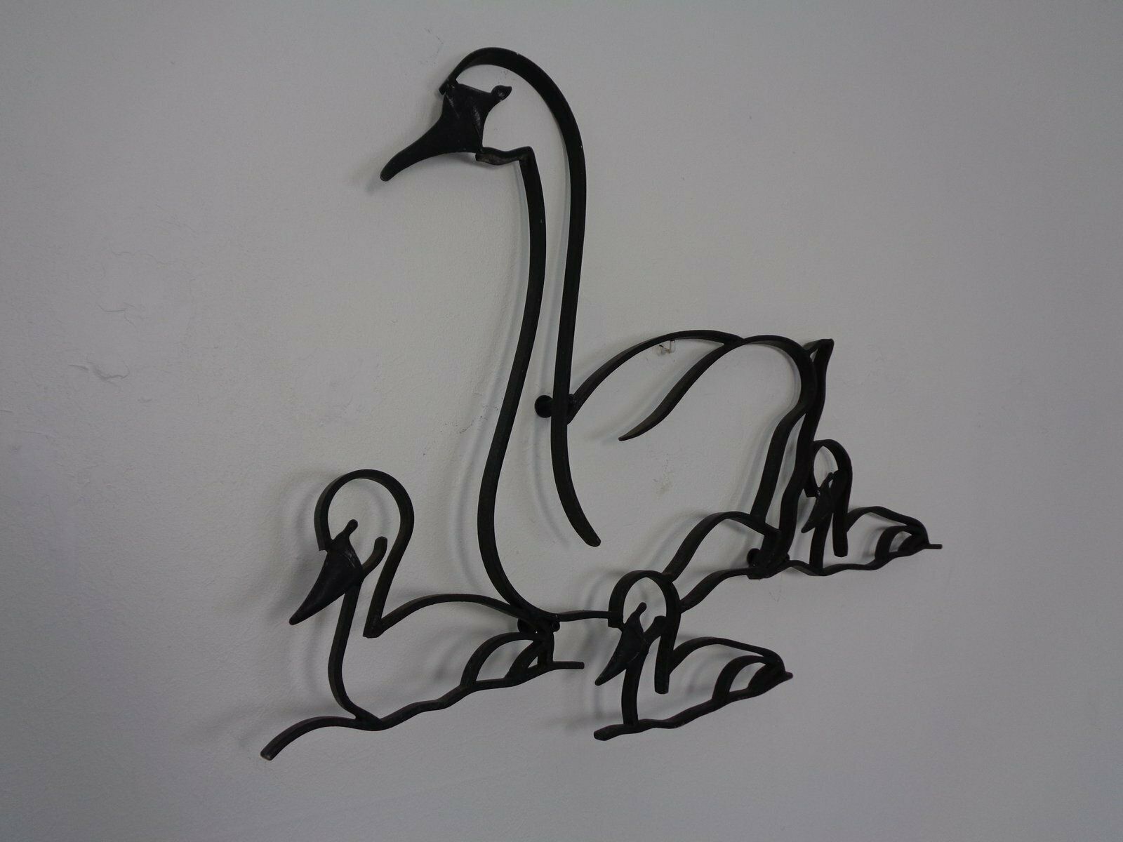 Large Cast Iron Swan Family, Germany, 1960s photo furniture