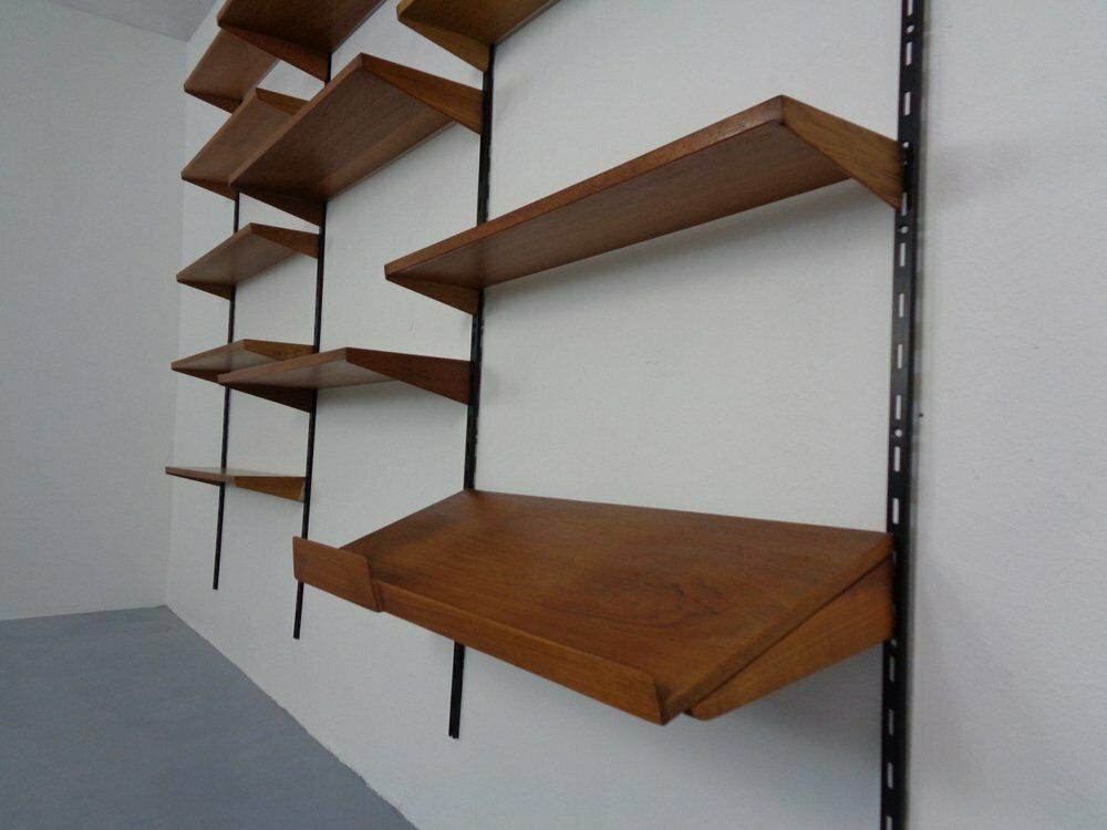 photo buy Teak Wall Unit By Kai Kristiansen For Feldballes Furniture Factory, 1960s, Set Of 17