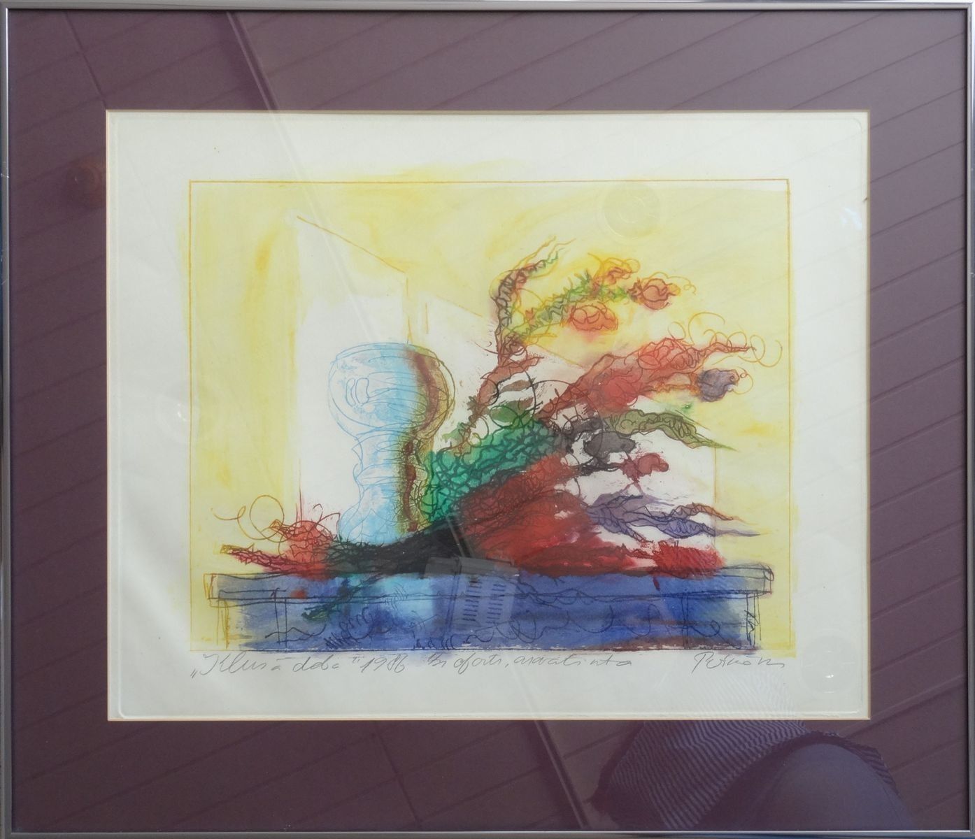 Ivars Poikans Still Life 1986. 1/21. Paper, Etching, Aquatint, 31x40 Cm photo furniture