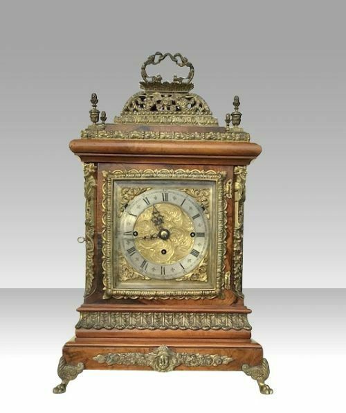 Large Triple Fusee Bracket Boardroom Musical Clock photo vinterior