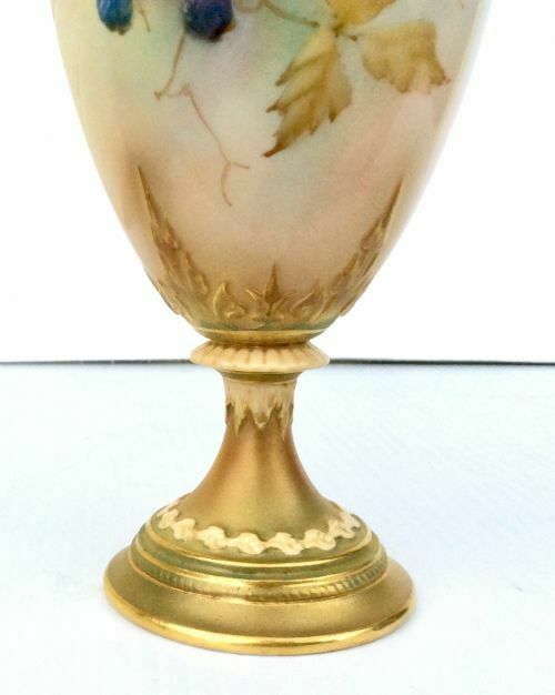 Antique Royal Worcester Blackberry Vase By Shuck photo Home Decor