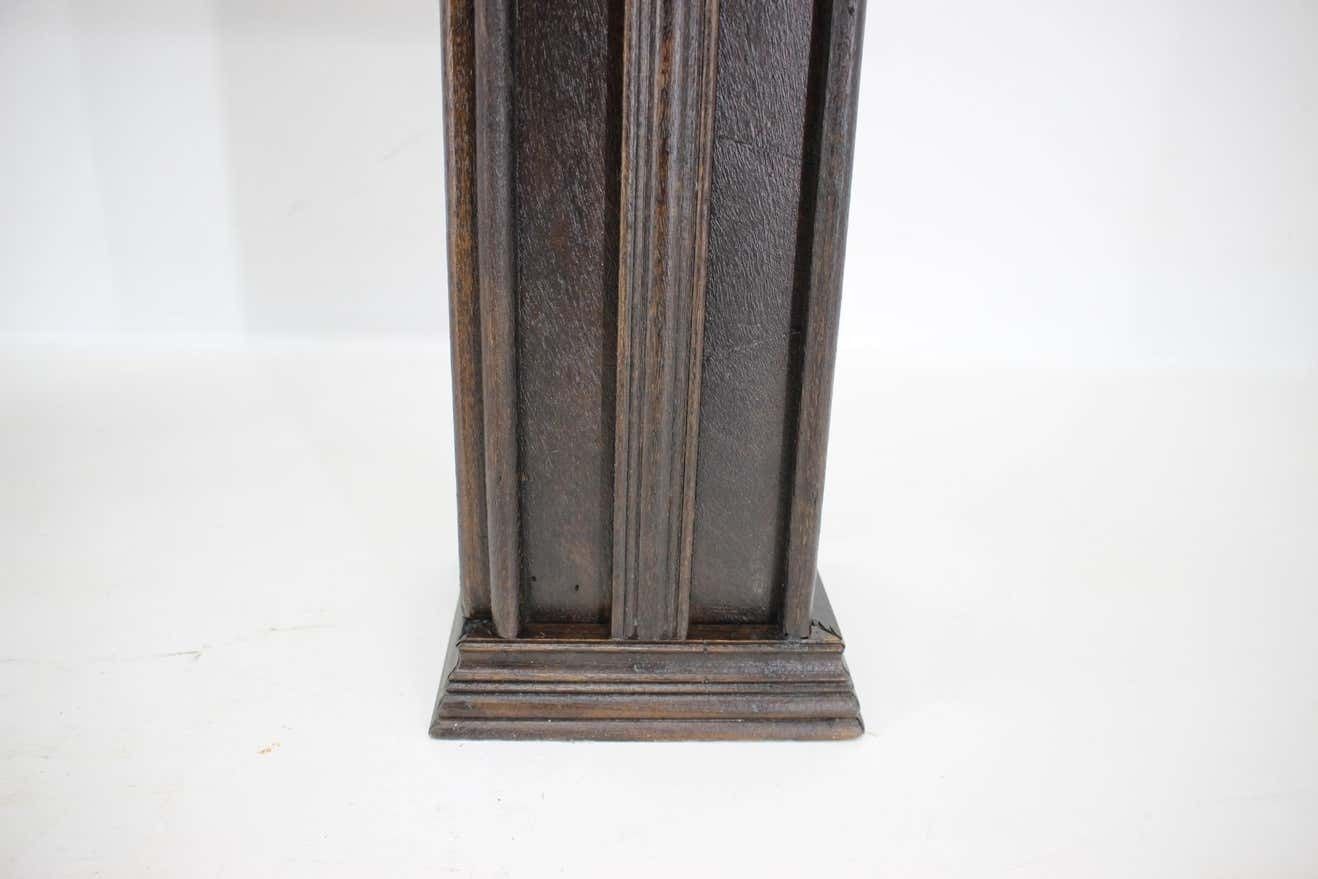 photo vintage Antique Oak Fireplace Mantel, 1950s