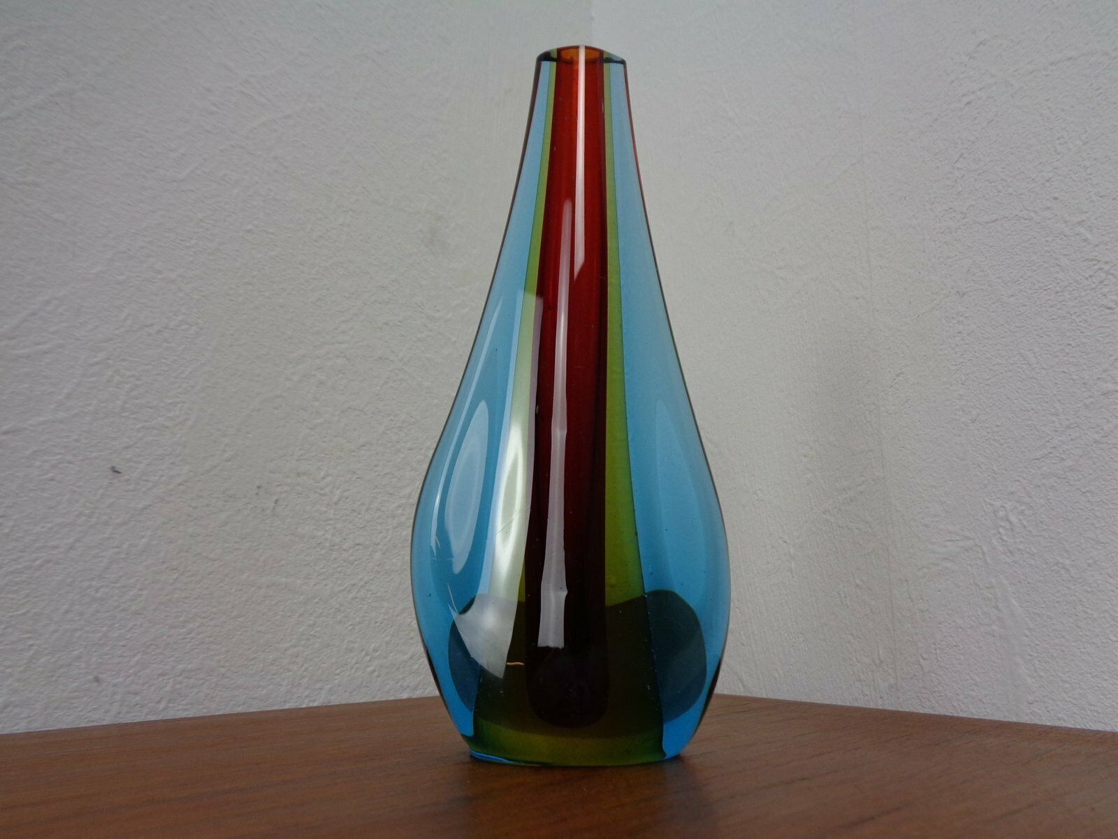 Home Decor Murano Glass Teardrop Vase By Flavio Poli, 1960s photo