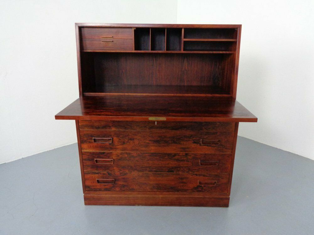 Danish Rosewood Secretary By Arne Wahl Iversen For Winning Mobelfabrik, 1960s photo furniture