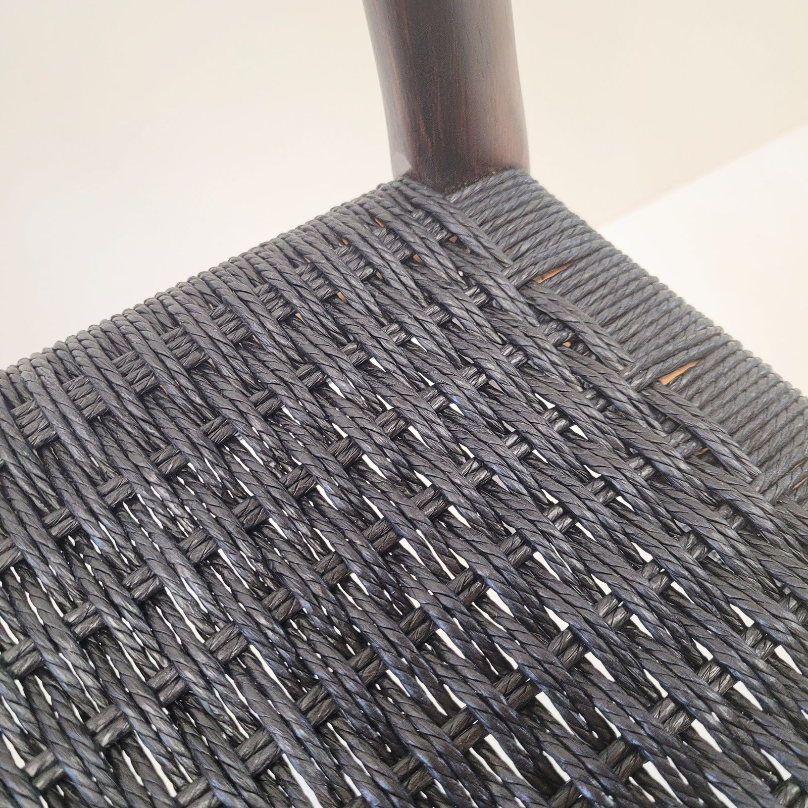 Niels Otto Møller #77 Rosewood Dining Chair Black Paper Cord Seat photo buy